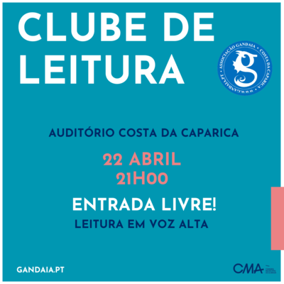 Clube de Leitura – Ler Alto, dia 22 de abril no Auditório Costa da Caparica